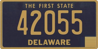 DE license plate 42055
