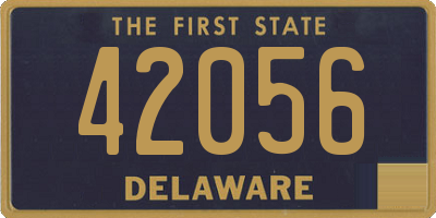 DE license plate 42056