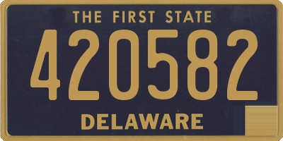 DE license plate 420582
