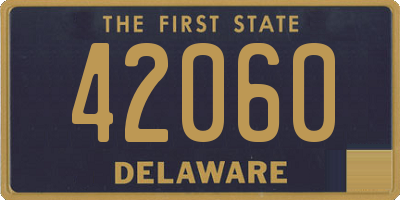 DE license plate 42060