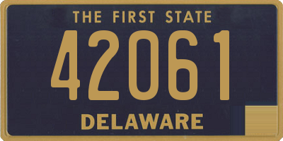 DE license plate 42061