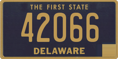 DE license plate 42066