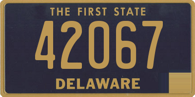 DE license plate 42067