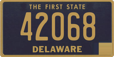 DE license plate 42068