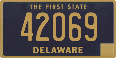 DE license plate 42069