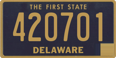 DE license plate 420701