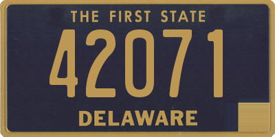 DE license plate 42071