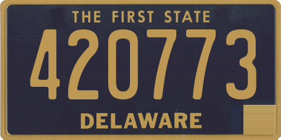 DE license plate 420773