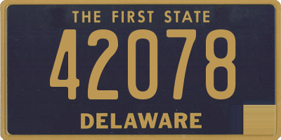 DE license plate 42078