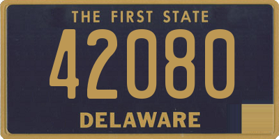 DE license plate 42080