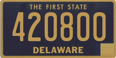 DE license plate 420800