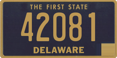 DE license plate 42081