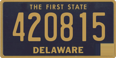 DE license plate 420815