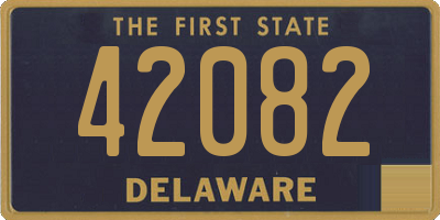 DE license plate 42082