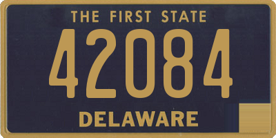 DE license plate 42084