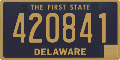 DE license plate 420841