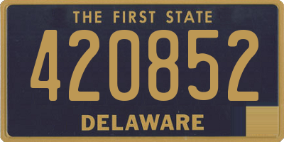 DE license plate 420852