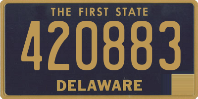 DE license plate 420883