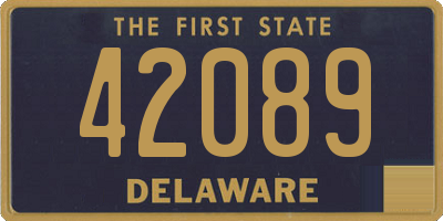 DE license plate 42089