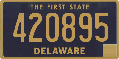 DE license plate 420895