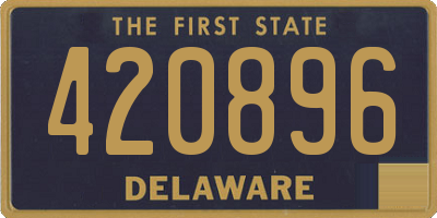 DE license plate 420896