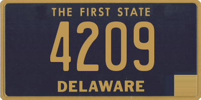 DE license plate 4209