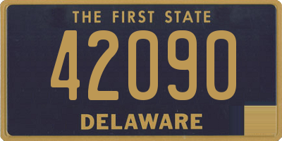 DE license plate 42090