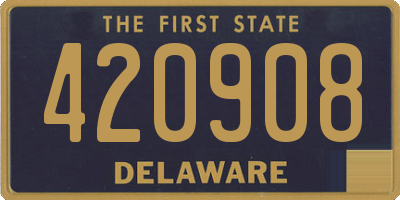 DE license plate 420908
