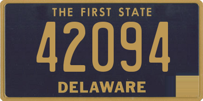 DE license plate 42094