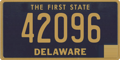 DE license plate 42096