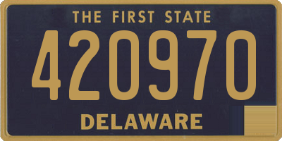 DE license plate 420970
