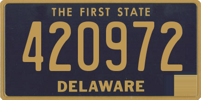 DE license plate 420972
