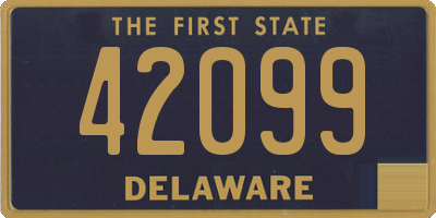 DE license plate 42099