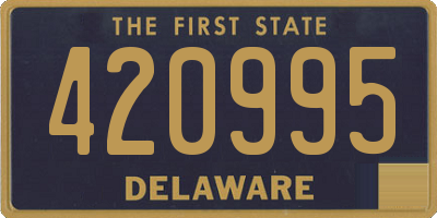 DE license plate 420995