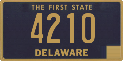 DE license plate 4210