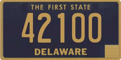 DE license plate 42100