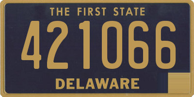 DE license plate 421066