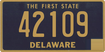 DE license plate 42109