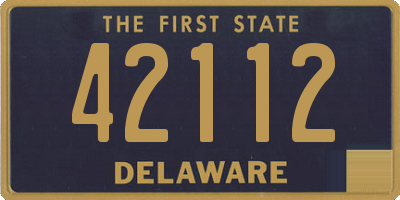 DE license plate 42112