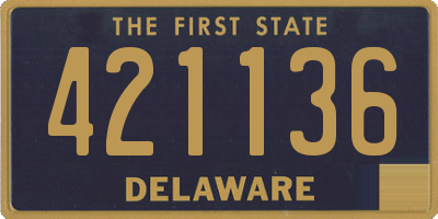 DE license plate 421136