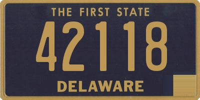 DE license plate 42118