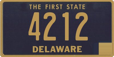 DE license plate 4212