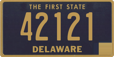DE license plate 42121