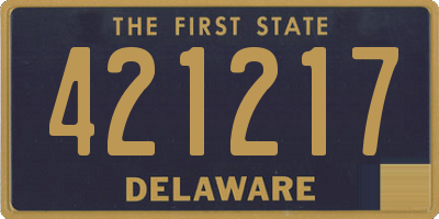 DE license plate 421217
