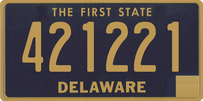 DE license plate 421221