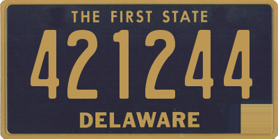 DE license plate 421244