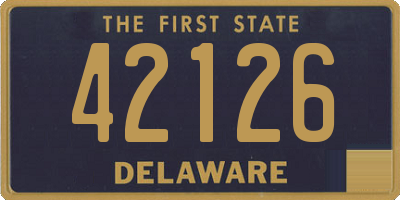 DE license plate 42126