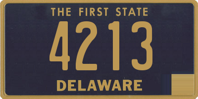 DE license plate 4213