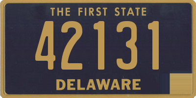 DE license plate 42131