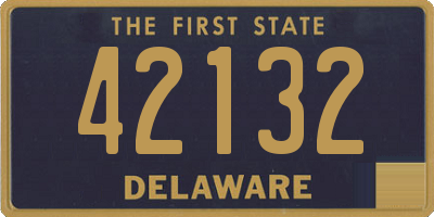 DE license plate 42132